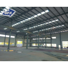 Qingdao prefabricated certificated metal frame steel structure double span tire workshop storage building